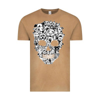Vintage Camel funny pitbull skull dog skeleton halloween t shirt Vintage Tee - linhVisuals