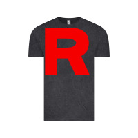 Vintage Black team rocket Vintage Tee - linhVisuals