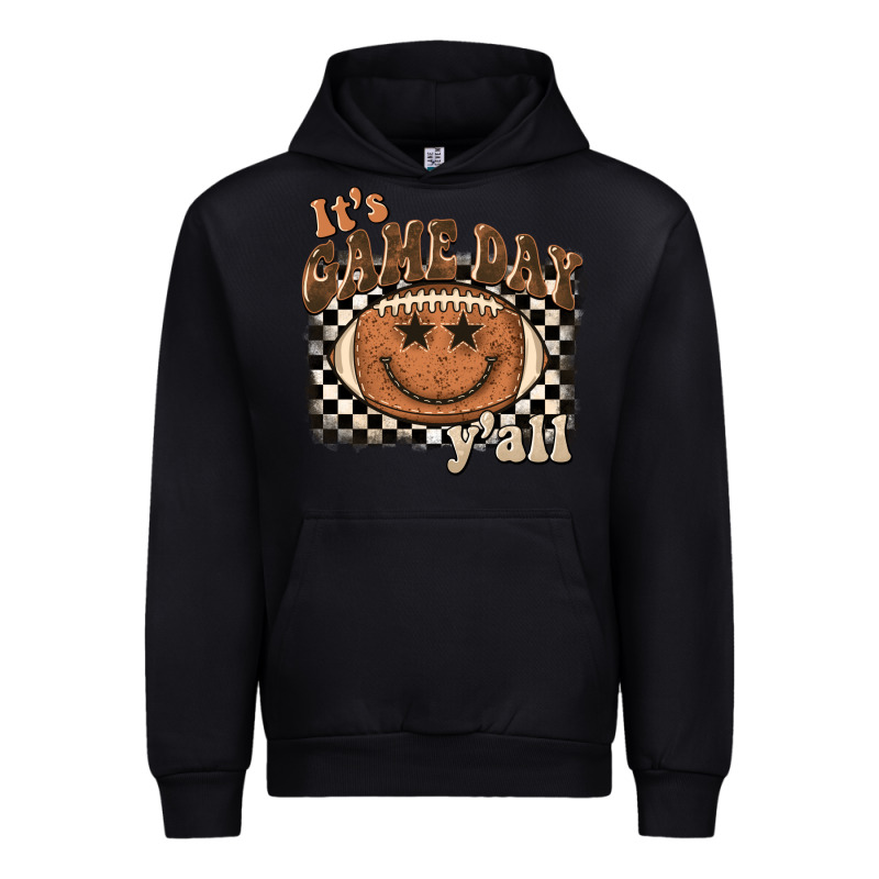 It's Game Day Y'all Football Smiley Face Urban Hoodie by BarkalooDesign | Teevron