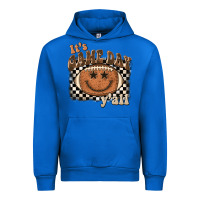 Cobalt it's game day y'all football smiley face Urban Hoodie - BarkalooDesign