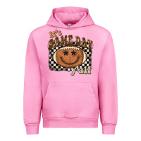 Fuchsia Pink it's game day y'all football smiley face Urban Hoodie - BarkalooDesign