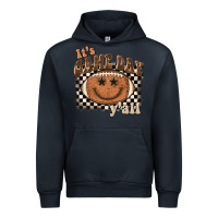Navy it's game day y'all football smiley face Urban Hoodie - BarkalooDesign