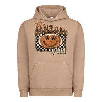 Pigment Burro it's game day y'all football smiley face Urban Hoodie - BarkalooDesign