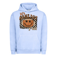 Pigment Grape Ice it's game day y'all football smiley face Urban Hoodie - BarkalooDesign