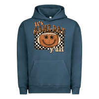 Pigment Midnight Navy it's game day y'all football smiley face Urban Hoodie - BarkalooDesign