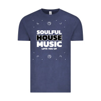 Vintage Denim soulful house music deep house edm premium t shirt Vintage Tee - linhVisuals