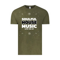 Vintage Olive soulful house music deep house edm premium t shirt Vintage Tee - linhVisuals