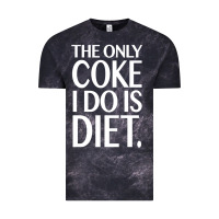 Cloud Black the only coke i do is diet Vintage Tee - linhVisuals