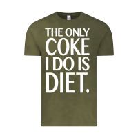 Vintage Olive the only coke i do is diet Vintage Tee - linhVisuals