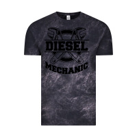 Cloud Black diesel mechanic Vintage Tee - linhVisuals