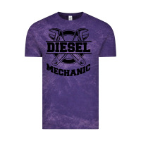 Cloud Purple diesel mechanic Vintage Tee - linhVisuals