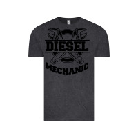 Vintage Black diesel mechanic Vintage Tee - linhVisuals