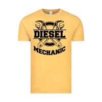Vintage Mustard diesel mechanic Vintage Tee - linhVisuals