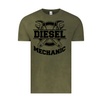 Vintage Olive diesel mechanic Vintage Tee - linhVisuals
