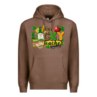 Chestnut one lucky teacher Premium Hoodie - FaDigitalArtStudio