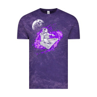 Cloud Purple techno astronaut electronic music rave festival raver t shirt Vintage Tee - linhVisuals