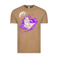 Vintage Coffee techno astronaut electronic music rave festival raver t shirt Vintage Tee - linhVisuals