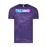 Cloud Purple techno music t shirt Vintage Tee - linhVisuals