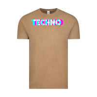 Vintage Coffee techno music t shirt Vintage Tee - linhVisuals