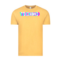 Vintage Mustard techno music t shirt Vintage Tee - linhVisuals