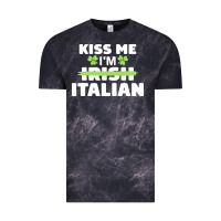 Kiss Me Im Italian T  Shirt Kiss Me I'm Irish Italian Patriotic St Pat Vintage Tee | Teevron