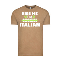Vintage Coffee kiss me im italian t  shirt kiss me i'm irish italian patriotic st pat Vintage Tee - linhVisuals