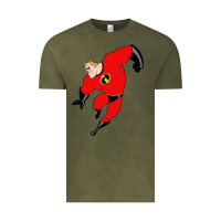 Vintage Olive incredibles Vintage Tee - linhVisuals