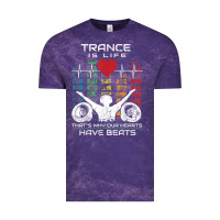 Cloud Purple trance music retro vintage dj gift t shirt Vintage Tee - linhVisuals