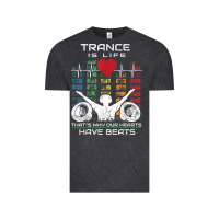 Vintage Black trance music retro vintage dj gift t shirt Vintage Tee - linhVisuals