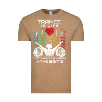 Vintage Coffee trance music retro vintage dj gift t shirt Vintage Tee - linhVisuals
