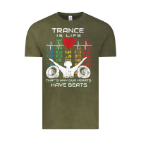 Vintage Olive trance music retro vintage dj gift t shirt Vintage Tee - linhVisuals