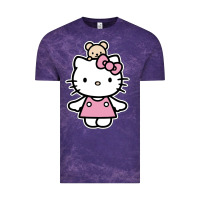 Cloud Purple kitty Vintage Tee - linhVisuals