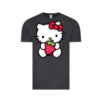 Vintage Black kitty Vintage Tee - linhVisuals