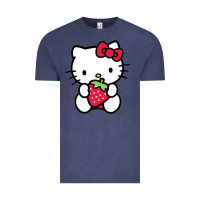 Vintage Denim kitty Vintage Tee - linhVisuals