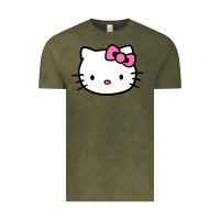 Vintage Olive kitty Vintage Tee - linhVisuals