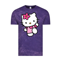 Cloud Purple kitty Vintage Tee - linhVisuals