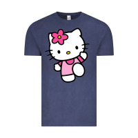 Vintage Denim kitty Vintage Tee - linhVisuals