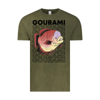 Vintage Olive giant gourami fish 80's monster fish keeper tropical fish t shirt Vintage Tee - linhVisuals