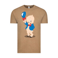 Vintage Coffee porky pig Vintage Tee - linhVisuals