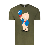 Vintage Olive porky pig Vintage Tee - linhVisuals