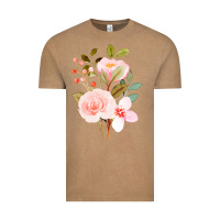Vintage Coffee Bouquet Floral Vintage Tee - linhVisuals