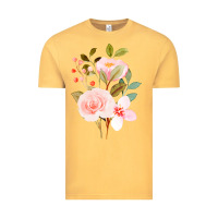 Vintage Mustard Bouquet Floral Vintage Tee - linhVisuals