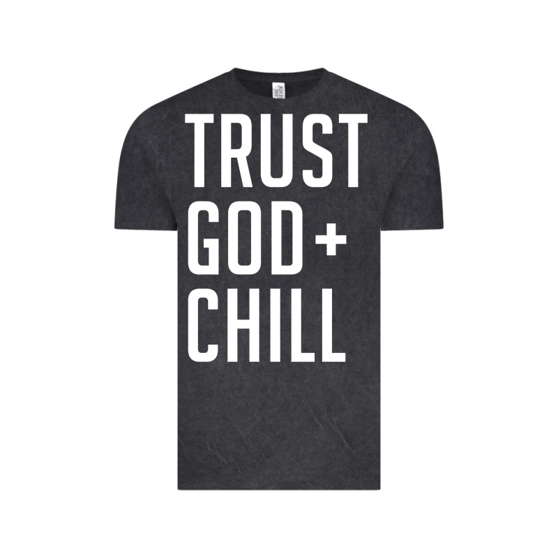 Trust God And Chill Tee Vintage Pullover Hoodie Vintage Tee by linhVisuals | Teevron