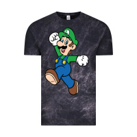 Cloud Black luigi Vintage Tee - linhVisuals