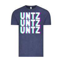 Vintage Denim untz untz untz techno dubstep riddim raver dj party t shirt Vintage Tee - linhVisuals