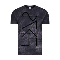 Cloud Black vintage analog synthesizer techno waveform   synth nerd raglan basebal Vintage Tee - linhVisuals