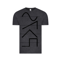 Vintage Black vintage analog synthesizer techno waveform   synth nerd raglan basebal Vintage Tee - linhVisuals