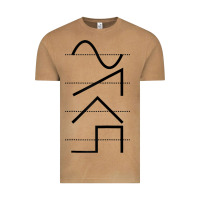Vintage Camel vintage analog synthesizer techno waveform   synth nerd raglan basebal Vintage Tee - linhVisuals