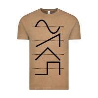 Vintage Coffee vintage analog synthesizer techno waveform   synth nerd raglan basebal Vintage Tee - linhVisuals