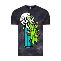 Cloud Black skull pez Vintage Tee - linhVisuals